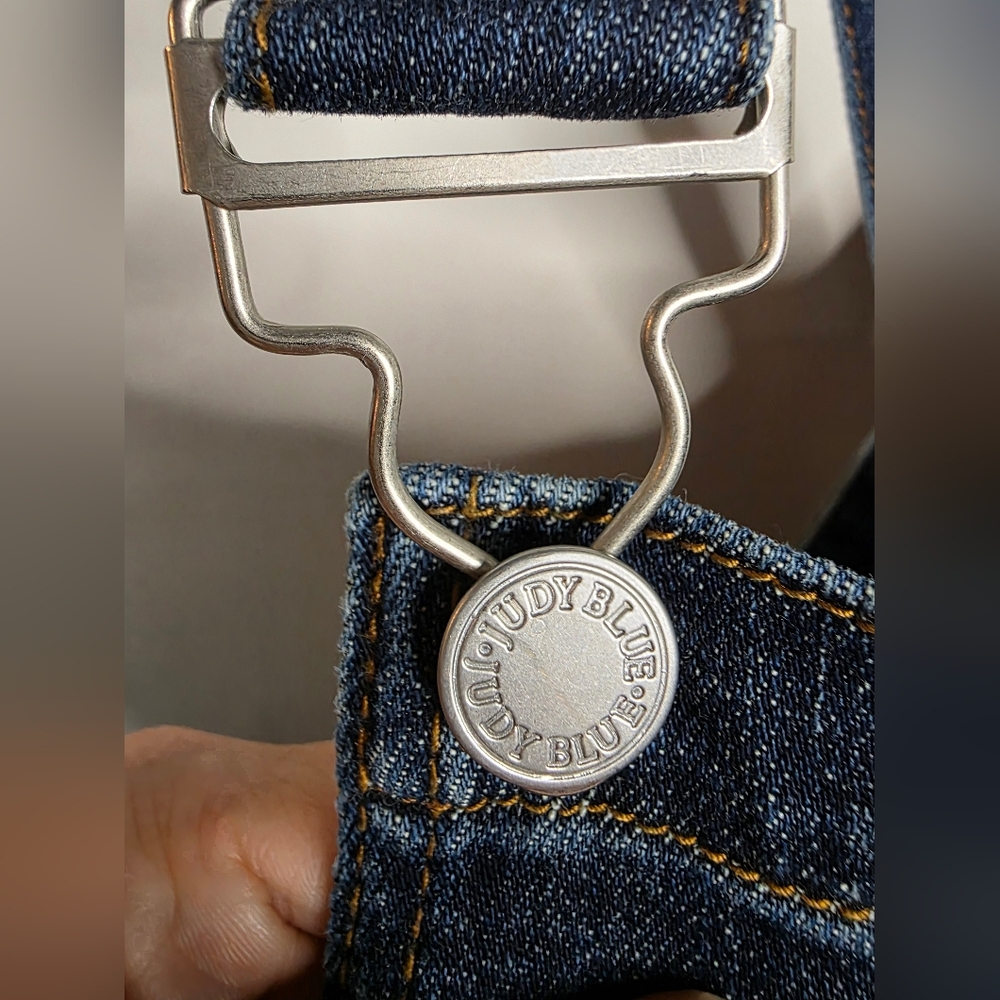 *2 FOR $30* Judy Blue Dark Denim Overall Dress - Picture 8 of 16
